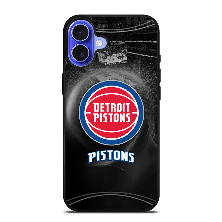 DETROIT PISTONS NBA LOGO iPhone 16 Case Cover