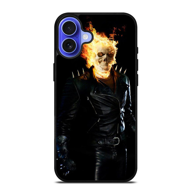 GHOST RIDER SKULL iPhone 16 Case Cover