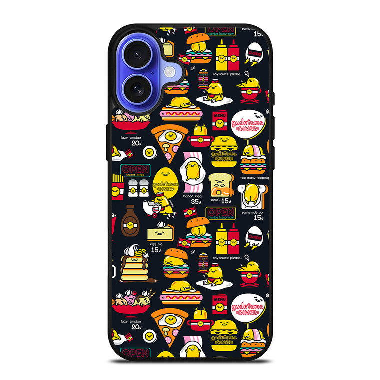 GUDETAMA LAZY EGG COLLAGE iPhone 16 Case Cover