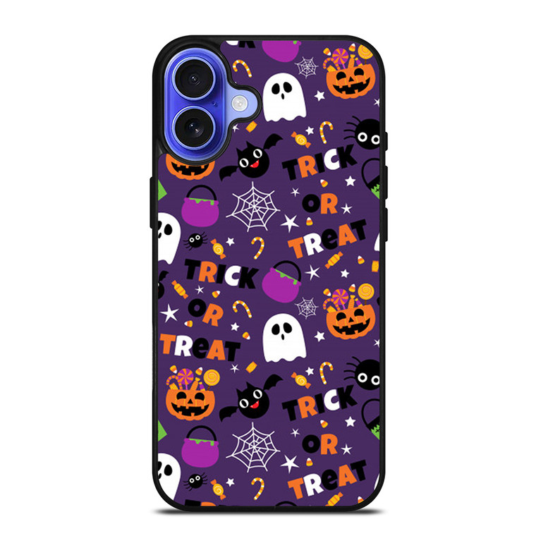 HALLOWEEN WITCH PUMPKIN PATTERN 2 iPhone 16 Case Cover