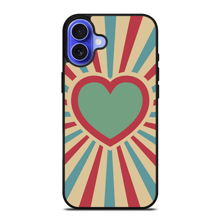HEARTS PATTERN iPhone 16 Case Cover