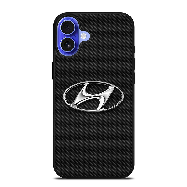HYUNDAI CARBON LOGO iPhone 16 Case Cover