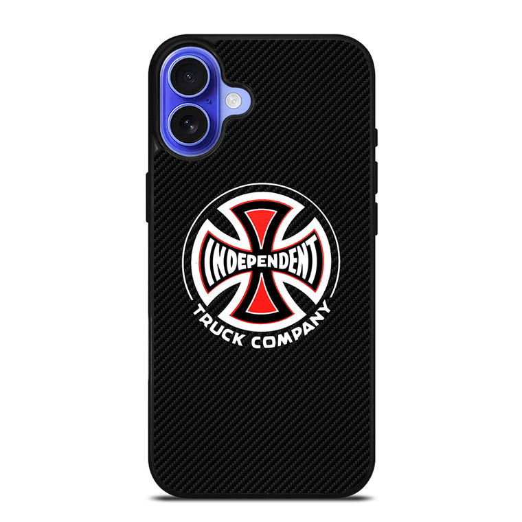 INDEPENDENT TRUCK COMPANY LOGO CARBON iPhone 16 Case Cover INDEPENDENT TRUCK COMPANY LOGO CARBON iPhone 16 Case Cover