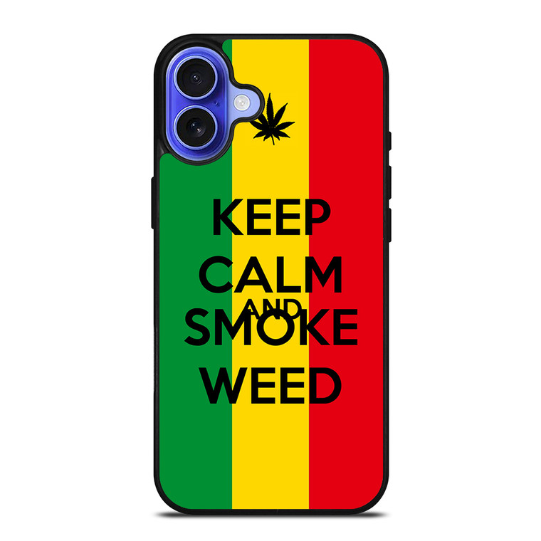KEEP CALM AND SMOKE WEED 2 iPhone 16 Case Cover