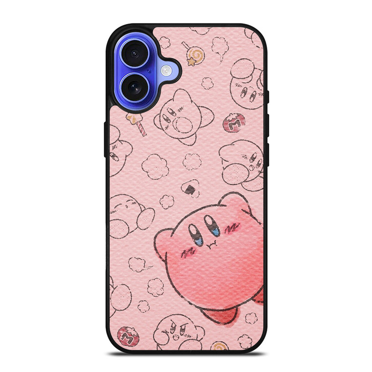 KIRBY DRAW PINK iPhone 16 Case Cover KIRBY DRAW PINK iPhone 16 Case Cover