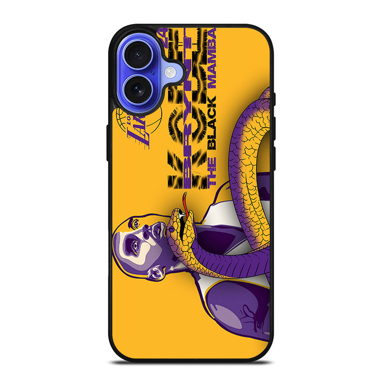 KOBE BRYANT THE BLACK MAMBA 1 iPhone 16 Case Cover