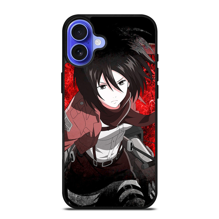 MIKASA ACKERMAN ATTACK ON TITAN 2 iPhone 16 Case Cover MIKASA ACKERMAN ATTACK ON TITAN 2 iPhone 16 Case Cover