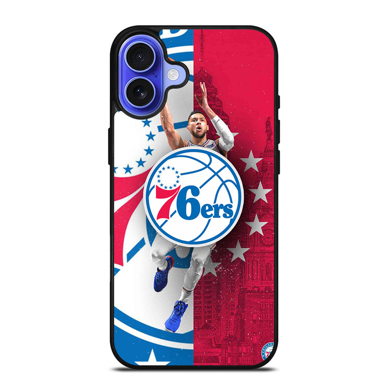 PHILADELPHIA 76ERS NBA iPhone 16 Case Cover