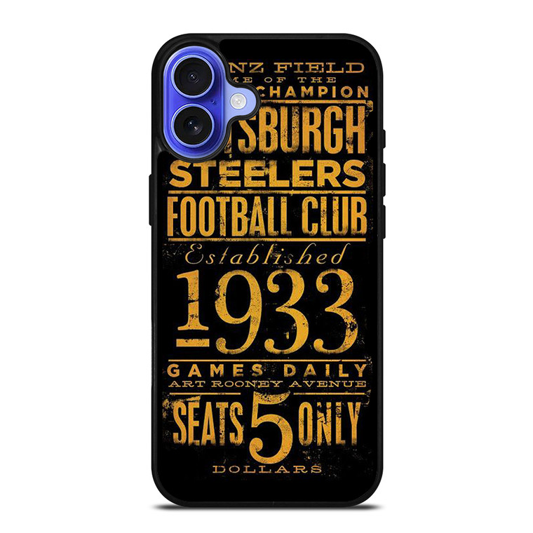 PITTSBURGH STEELERS 1933 FANS iPhone 16 Case Cover