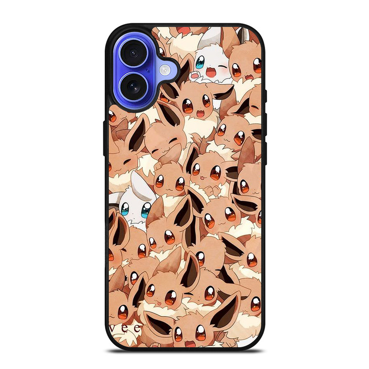 POKEMON EEVEE BABY COLLAGE iPhone 16 Case Cover