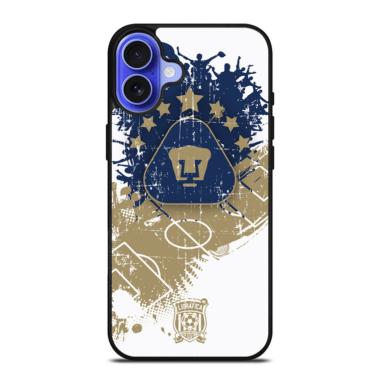 PUMAS UNAM PUMAS iPhone 16 Case Cover PUMAS UNAM PUMAS iPhone 16 Case Cover