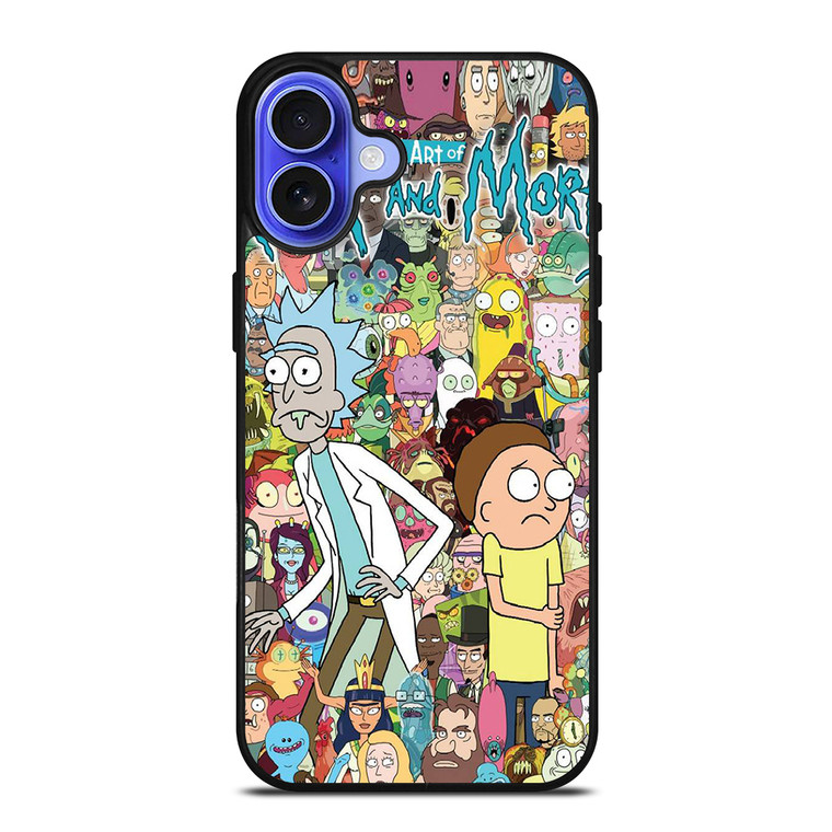 RICK AND MORTY CHHARACTER iPhone 16 Case Cover