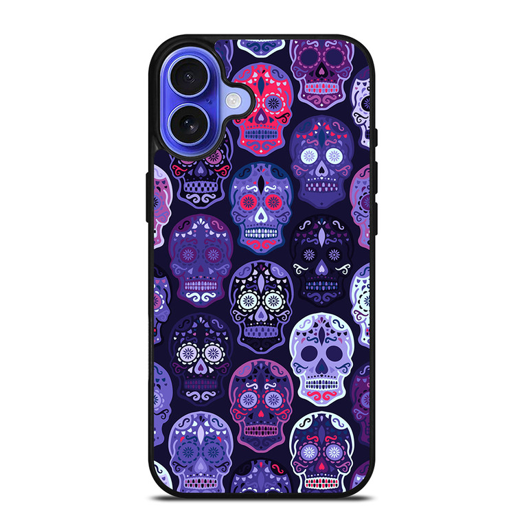 SUGAR SKULL PATTERN iPhone 16 Case Cover