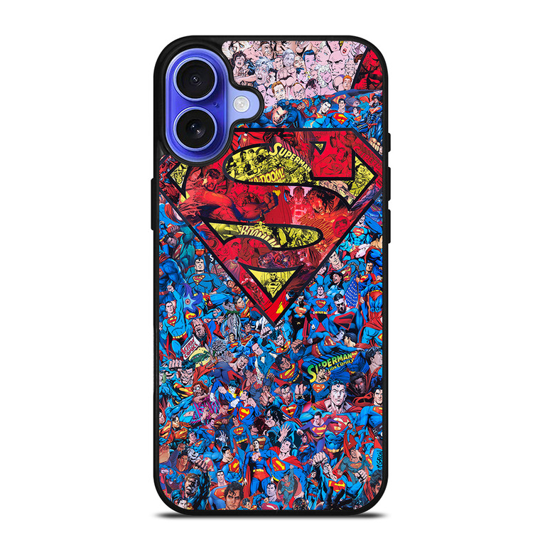 SUPERMAN SUPERHERO LOGO iPhone 16 Case Cover