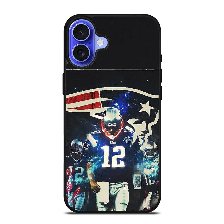 TOM BRADY 12 PATRIOTS iPhone 16 Case Cover