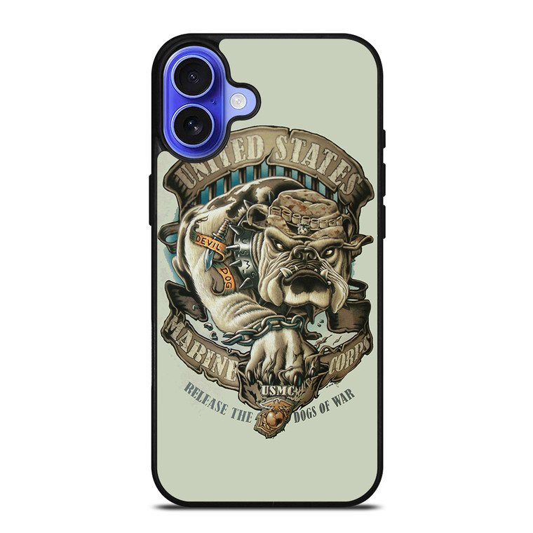 USMC MARINE WAR DOGS iPhone 16 Case Cover