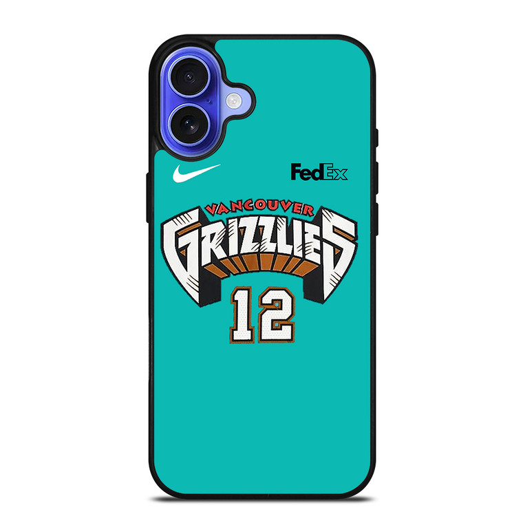 VANCOUVER GRIZZLIES JERSEY iPhone 16 Case Cover VANCOUVER GRIZZLIES JERSEY iPhone 16 Case Cover