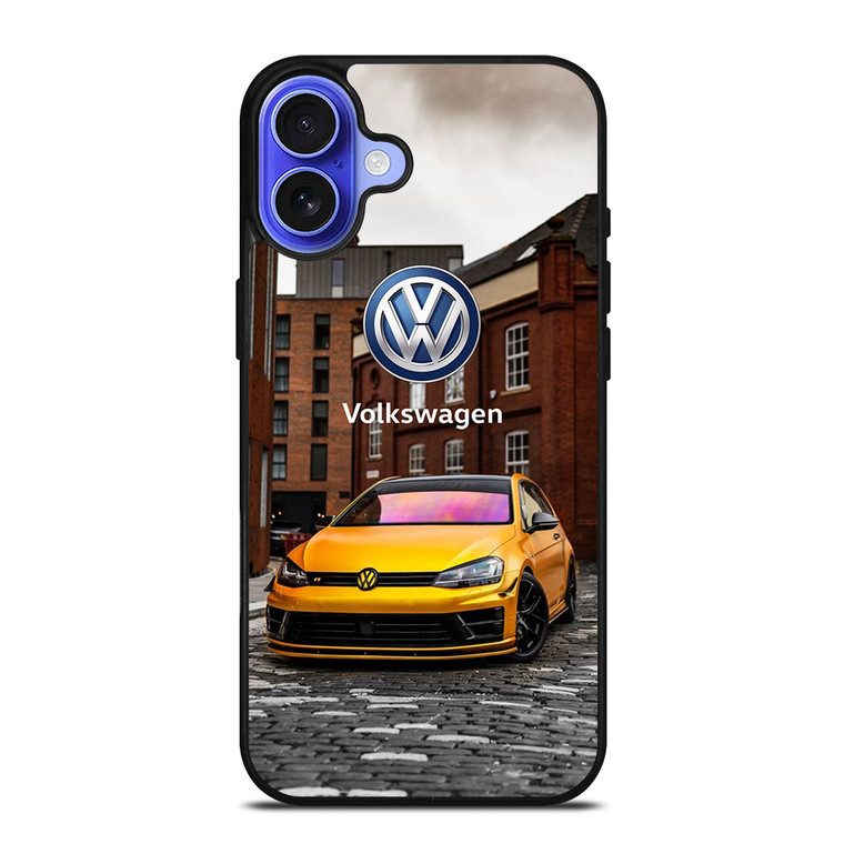 VW VOLKSWAGEN GTI CAR YEELOW iPhone 16 Case Cover