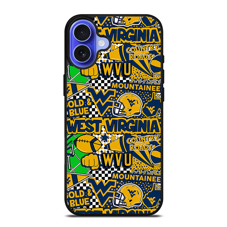 WEST VIRGINIA MOUNTAINEERS COLLAGE iPhone 16 Case Cover
