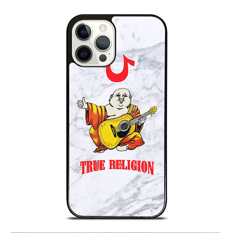BIG BUDDHA TRUE RELIGION MARBLE iPhone 12 Pro Case Cover