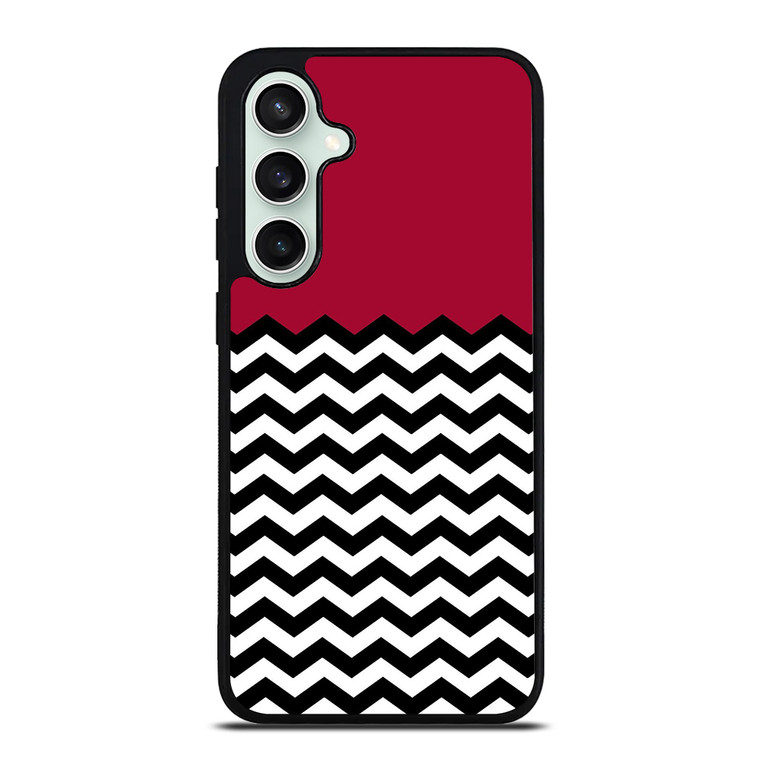 COLOR BLOCK DARK RED CHEVRON Samsung Galaxy S23 FE Case Cover