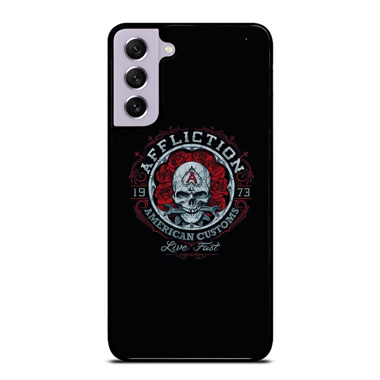 AFFLICTION SKULL ROSE Samsung Galaxy S21 FE Case Cover