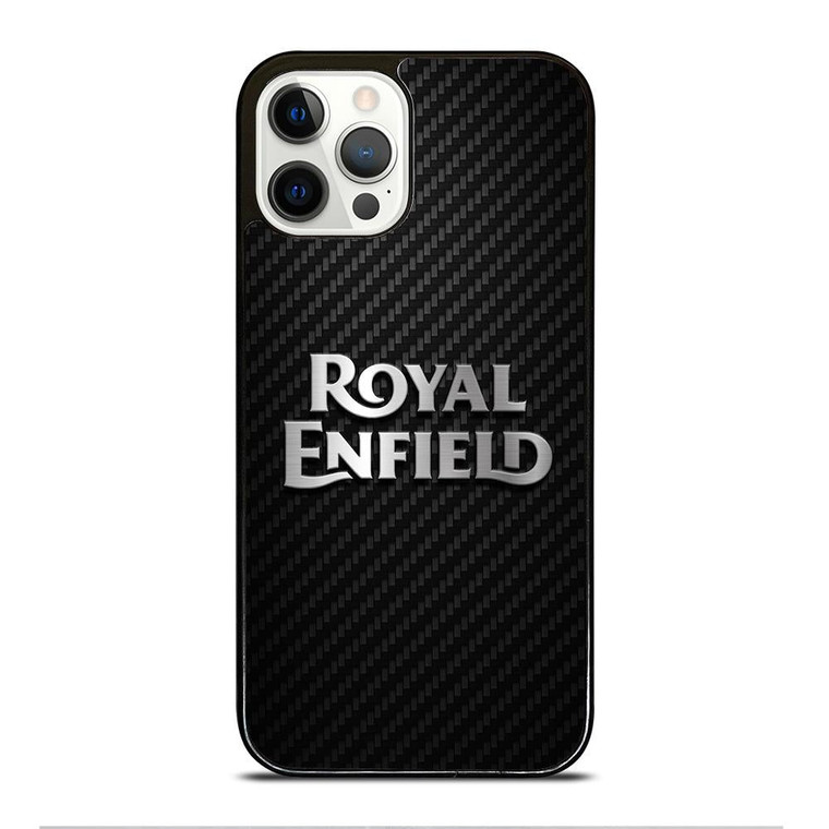 ROYAL ENFIELD CARBON LOGO iPhone 12 Pro Case Cover