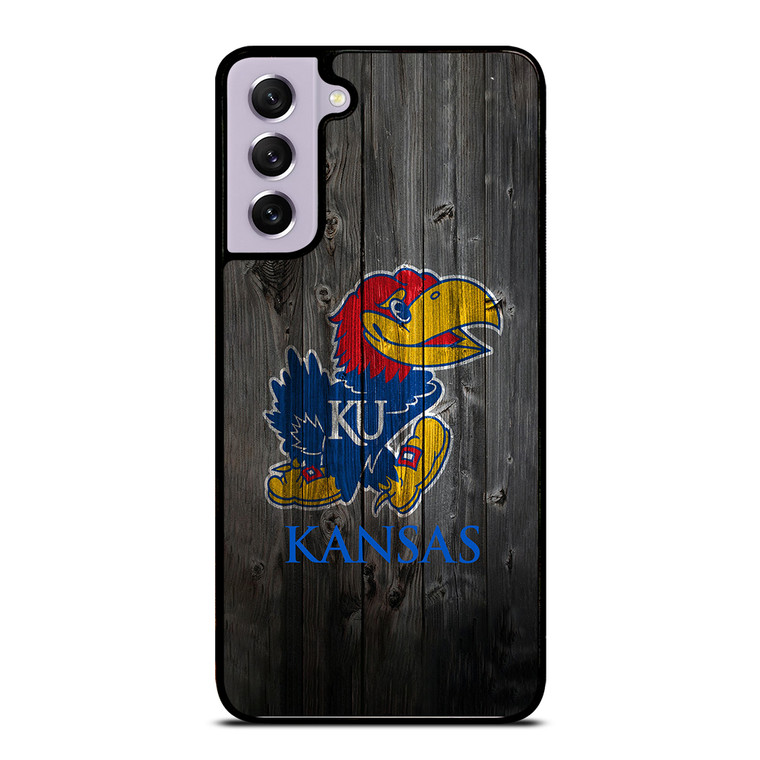 KANSAS JAYHAWKS WOODEN LOGO Samsung Galaxy S21 FE Case Cover