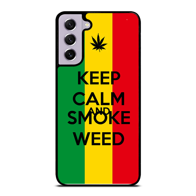KEEP CALM AND SMOKE WEED 2 Samsung Galaxy S21 FE Case Cover
