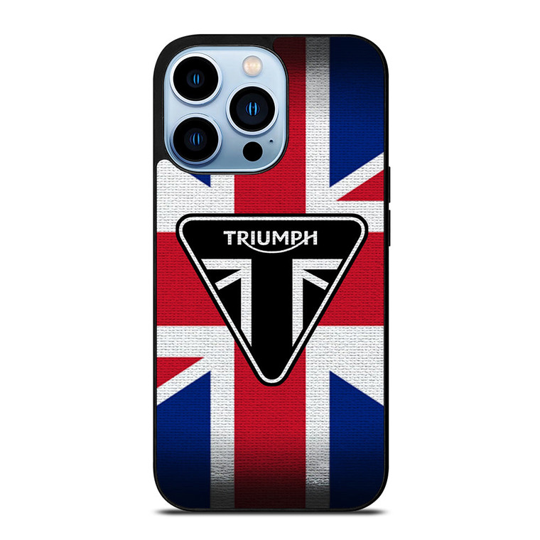 TRIUMPH MOTORCYCLE FLAG LOGO iPhone 13 Pro Max Case Cover