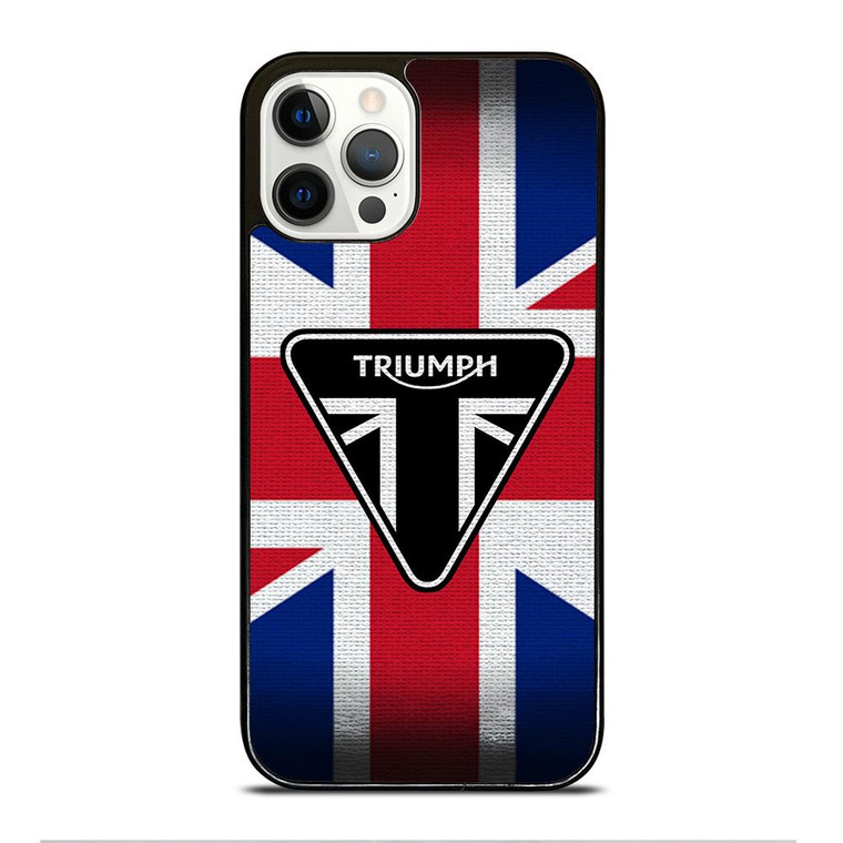 TRIUMPH MOTORCYCLE FLAG LOGO iPhone 12 Pro Case Cover