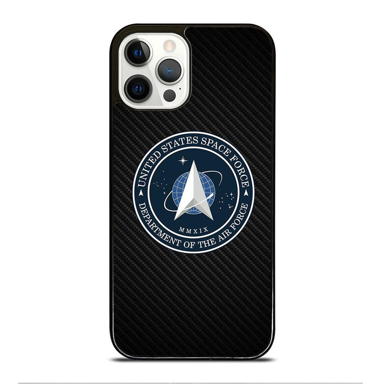 UNITED STATES SPACE CORPS USSC CARBON LOGO iPhone 12 Pro Case Cover