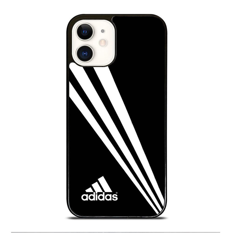 ADIDAS STRIPE BLACK iPhone 12 Case Cover