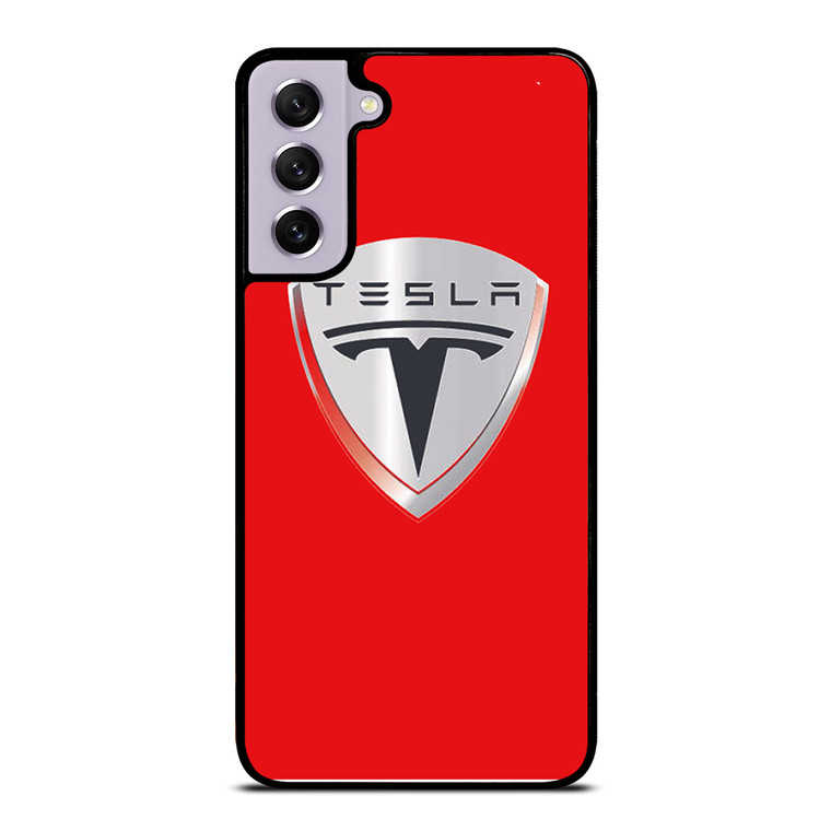TESLA RED LOGO Samsung Galaxy S21 FE Case Cover