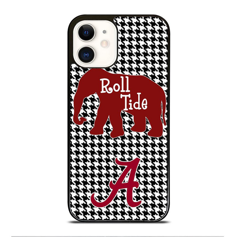 ALABAMA CRIMSON TIDE HOUNDSTOOTH iPhone 12 Case Cover