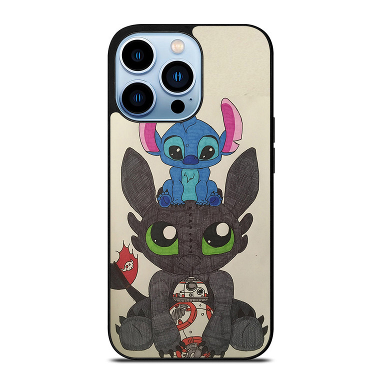 TOOTHLESS AND STITCH iPhone 13 Pro Max Case Cover