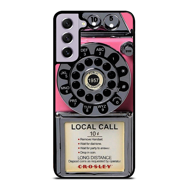 VINTAGE RETRO PAYPHONE PINK Samsung Galaxy S21 FE Case Cover