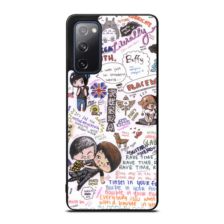 DAN AND PHIL QUOTES Samsung Galaxy S20 FE Case Cover