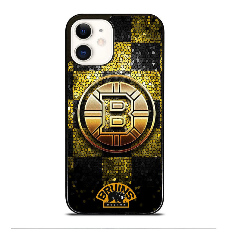 BOSTON BRUINS GOLD LOGO iPhone 12 Case Cover