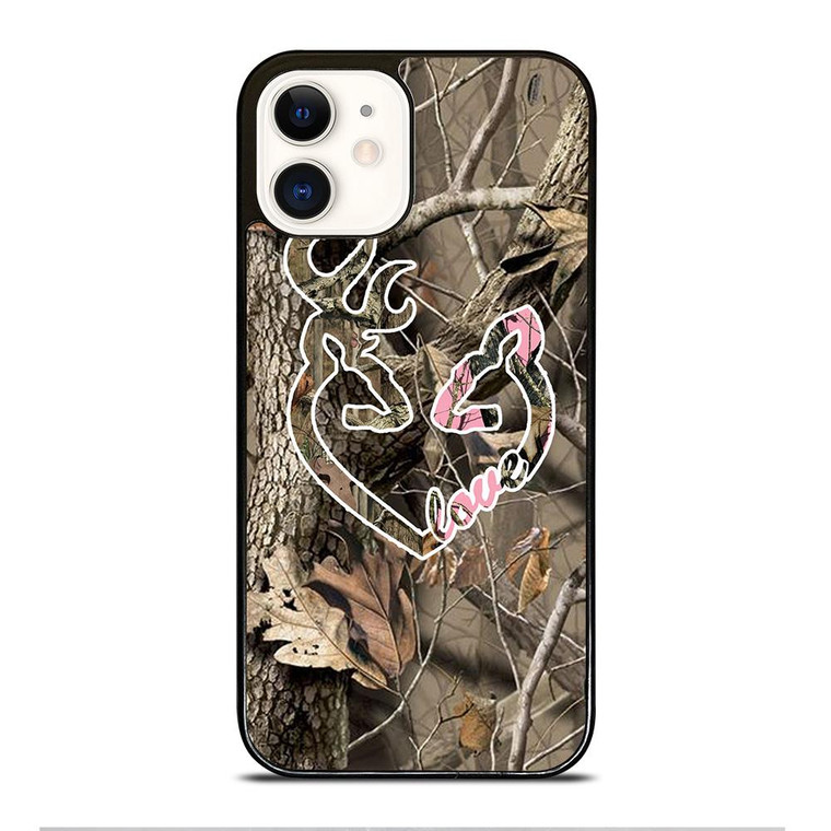CAMO LOVE BROWNING iPhone 12 Case Cover