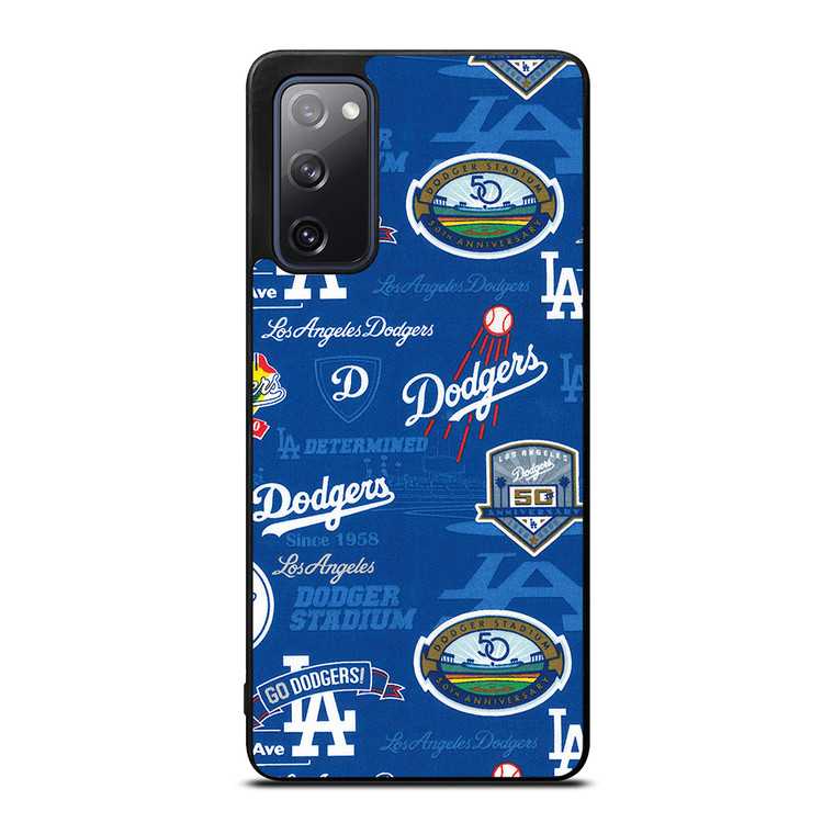 LOS ANGELES DODGERS LOGO COLLAGE Samsung Galaxy S20 FE Case Cover LOS ANGELES DODGERS LOGO COLLAGE Samsung Galaxy S20 FE Case Cover