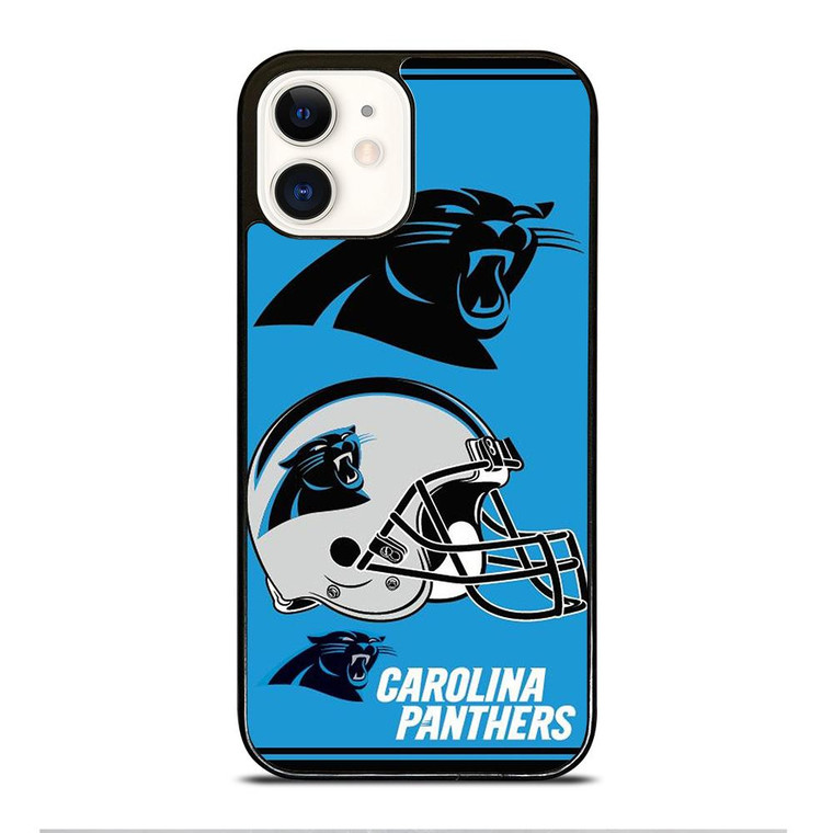 CAROLINA PANTHERS LOGO COLLAGE iPhone 12 Case Cover