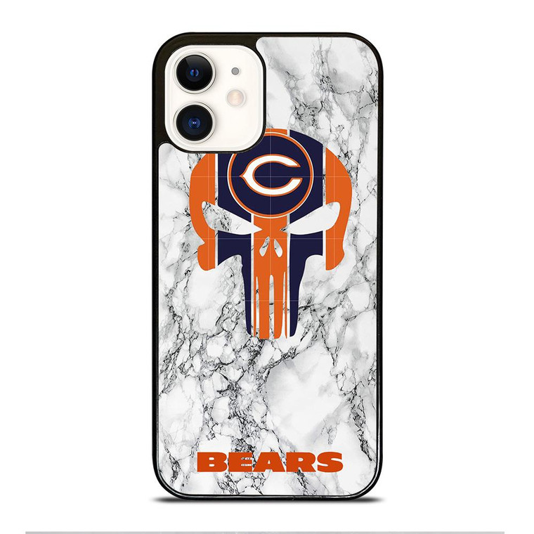 CHICAGO BEARS PUNISHER SKULL iPhone 12 Case Cover
