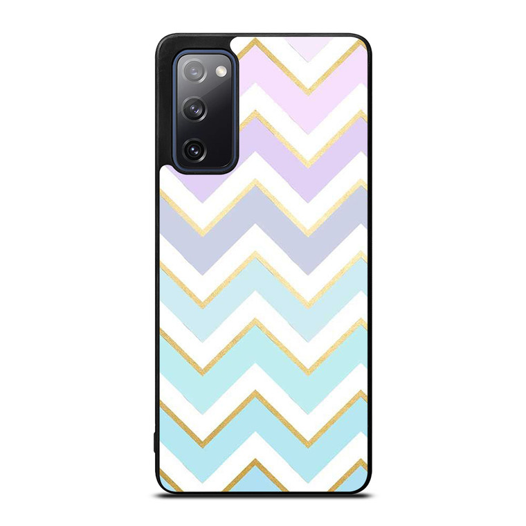 OMBRE PASTEL CHEVRON PATTERN Samsung Galaxy S20 FE Case Cover