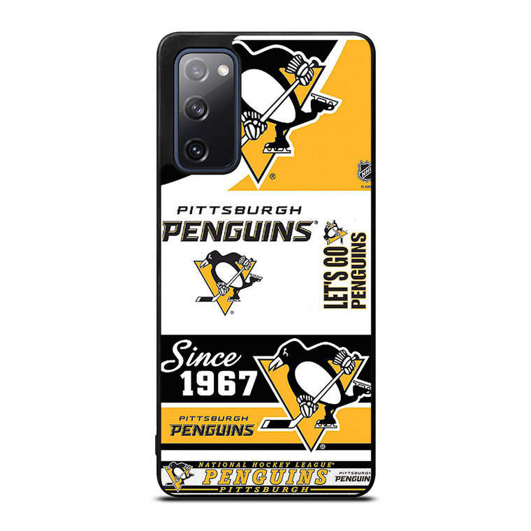 PITTSBURGH PENGUINS LOGO COLLAGE Samsung Galaxy S20 FE Case Cover