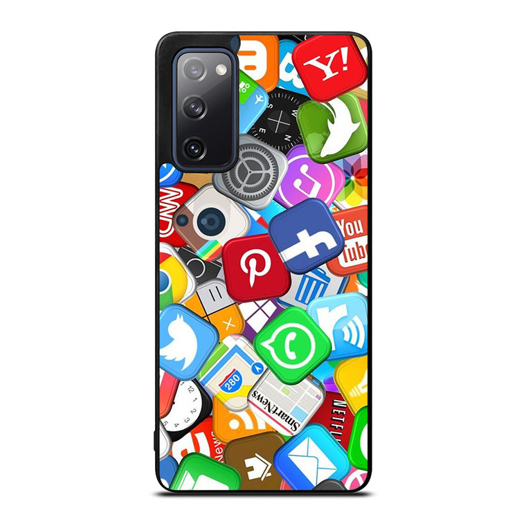 SOCIAL MEDIA LOGO Samsung Galaxy S20 FE Case Cover