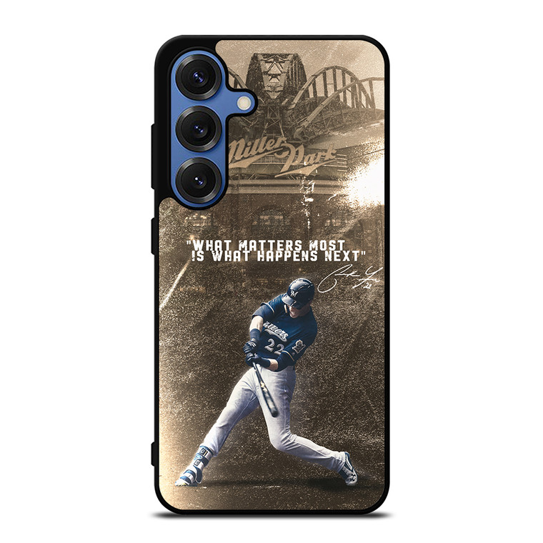 CHRISTIAN YELICH MILWAUKEE BREWERS QUOTE Samsung Galaxy S25 Case Cover