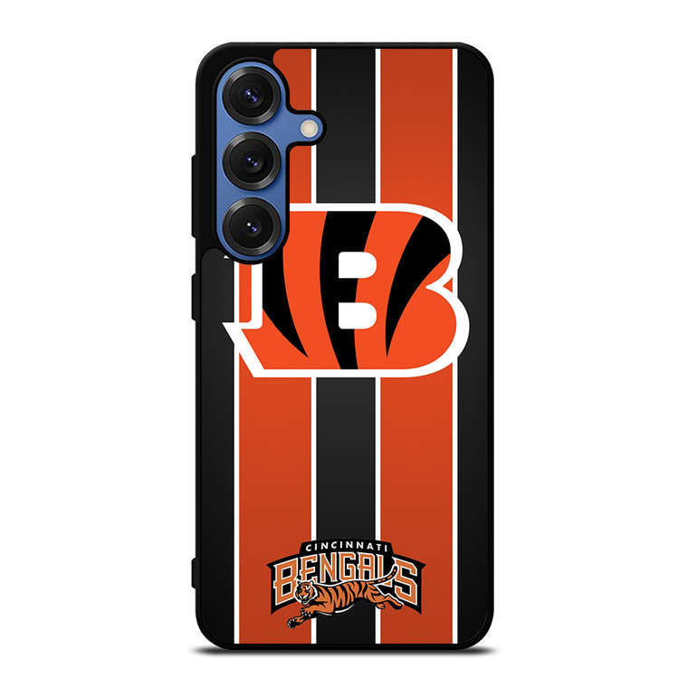 CINCINNATI BENGALS STRIPE Samsung Galaxy S25 Case Cover