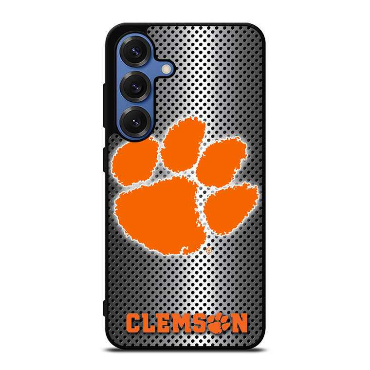 CLEMSON TIGERS METAL Samsung Galaxy S25 Case Cover