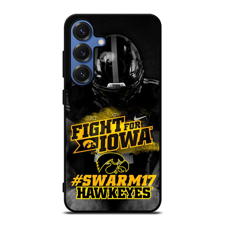 IOWA HAWKEYES FIGHT Samsung Galaxy S25 Case Cover IOWA HAWKEYES FIGHT Samsung Galaxy S25 Case Cover